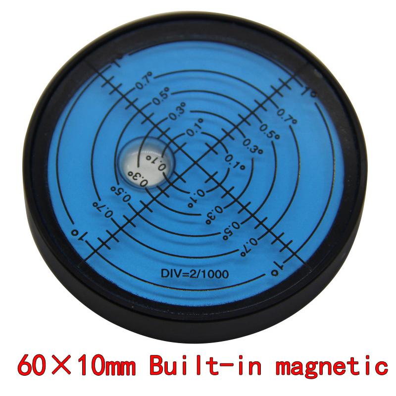 Magnetic High-precision Circular Level Gauge Bubble 6010metal Level Gauge Size 60 * 10mm