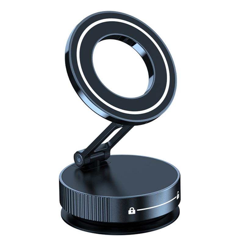 K11 Foldable Vacuum Magnetic Phone Stand Desktop Car Metal Cellphone Holder