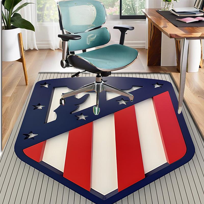 Football Club Pattern Rug, Indoor/Outdoor Mat, for Picnic, Gameroom, Bedroom, Office, Living Room, Home Decor Carpet, Birthday Gift
