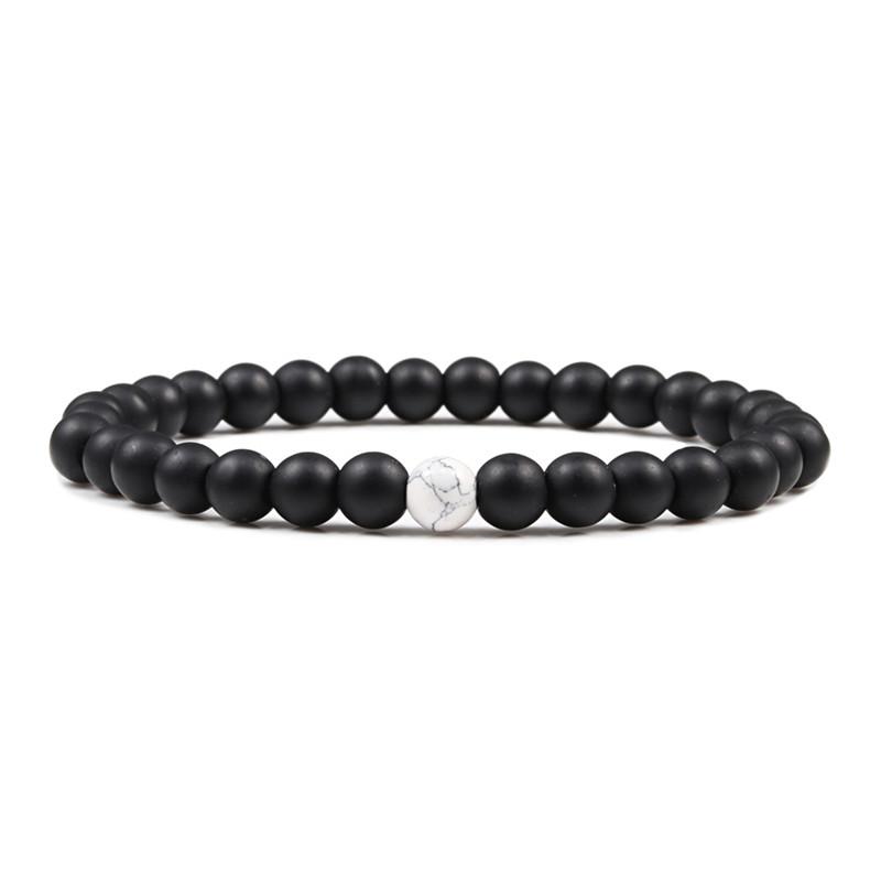Classic Natural Stone Beaded Bracelet Men Bracelets Women 31+1 Beads Creative Gift for Lovers Best Friend Jewelry Pulsera Mujer