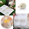 Silicone Rabbit Mold Easter Fondant Bunny Mold Chocolate Cake Mold 6-cavity Mousse Cake Decoration Baking Mold DIY Candle Model