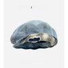 Cotton Spring Summer Beret With Flipped Brim And Breathable Design For Women