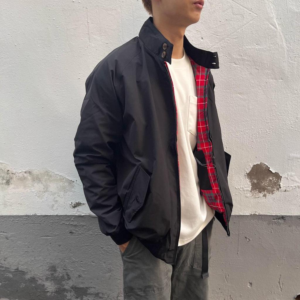 Herren Retro Japanischer Stil Khaki Windbreaker - Vintage Freizeit-Arbeitskleidung, Stehkragen, Winddichte Motorradjacke für Frühling/Herbst