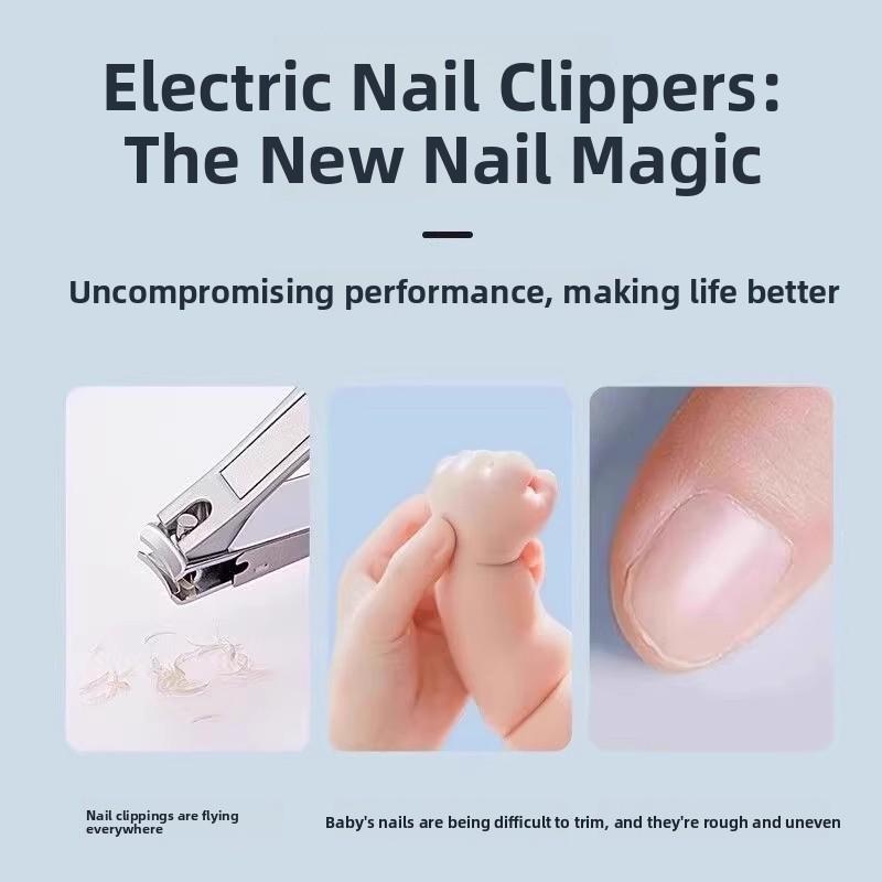 Japanese Style Electric Nail Clipper Fully Automatic Hands and Feet Dual Use Nail Grinder Trimmer for Elderly and Children