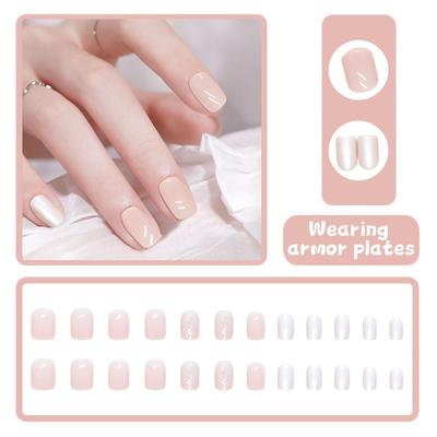 Manicure Naklejki na Paznokcie French Bez Śladu Naklejki na Paznokcie Zdejmowany Manicure French Naklejki na Paznokcie 5ml