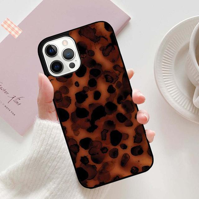 Autumu Tortoise Shell Marble Pattern Phone Case Cover for iPhone 17 Air 16 16e 15 12 11 13 14 Pro Max Plus Coque
