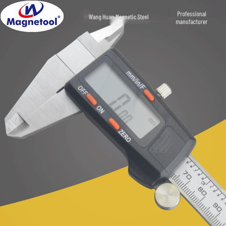 Stainless Steel Digital Vernier Caliper with Large Screen Display, 0-150mm Measuring Tool
