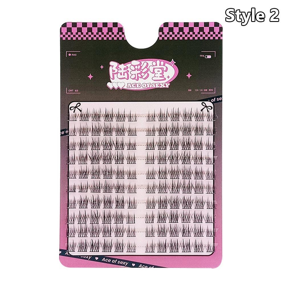 Natural Look Self Adhesive Cluster Lashes No Glue Needed Individual Eyelash  DIY Eyelash Extension