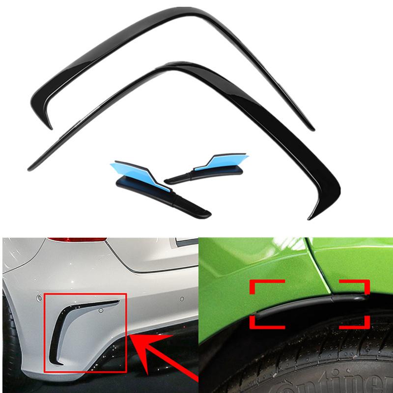 Bilstyling för Mercedes Benz W176 A200 A250 A45 AMG Hatchback 2013 2014 2015 2016 2018 Bakre stötfångare Lip Spoiler Splitter