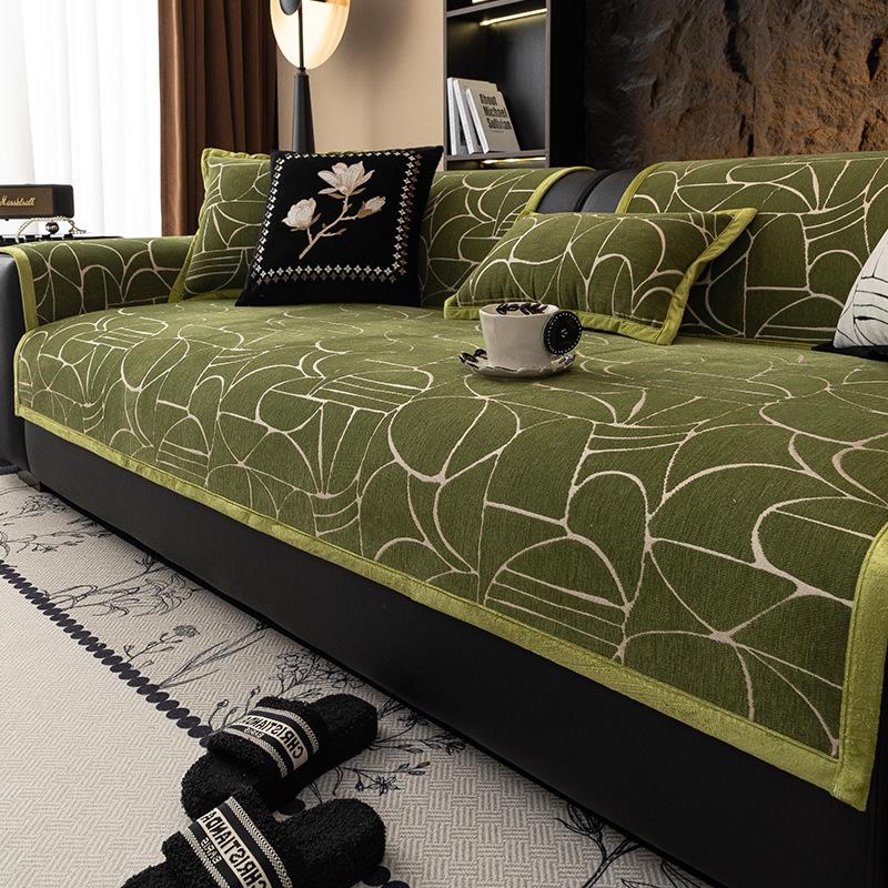 

Chenier Sofa Cushion Is Universal In All Seasons New Straight-Breasted Leather Seat Cushion Light Luxury High-End Non-Slip Cover Cloth 70*70cm