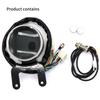 12V LCD Motorcycle Odometer Speedometer Tachometer Fuel Level Water TEMP Gauge