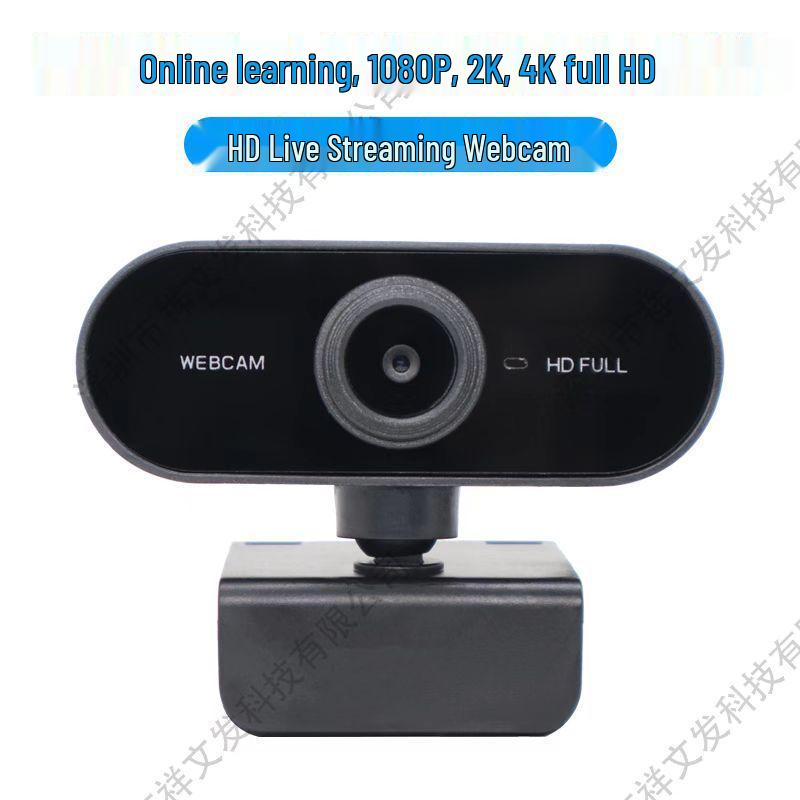 USB HD Webcam for Desktop and Laptop - Ideal for Online Courses and Live Streaming
