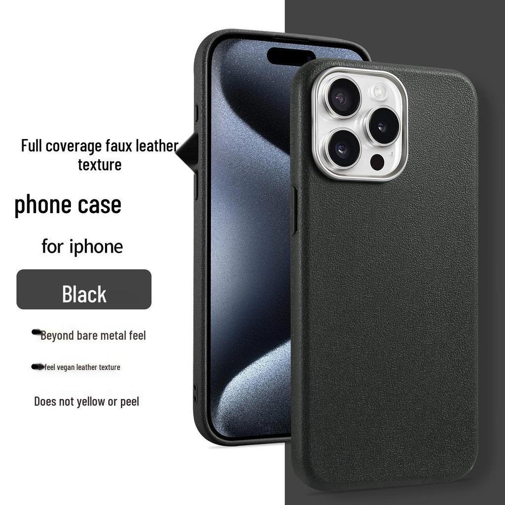 iPhone 17/16PRO Leather-Texture Drop-Proof TPU Case for 15/14/11/7P