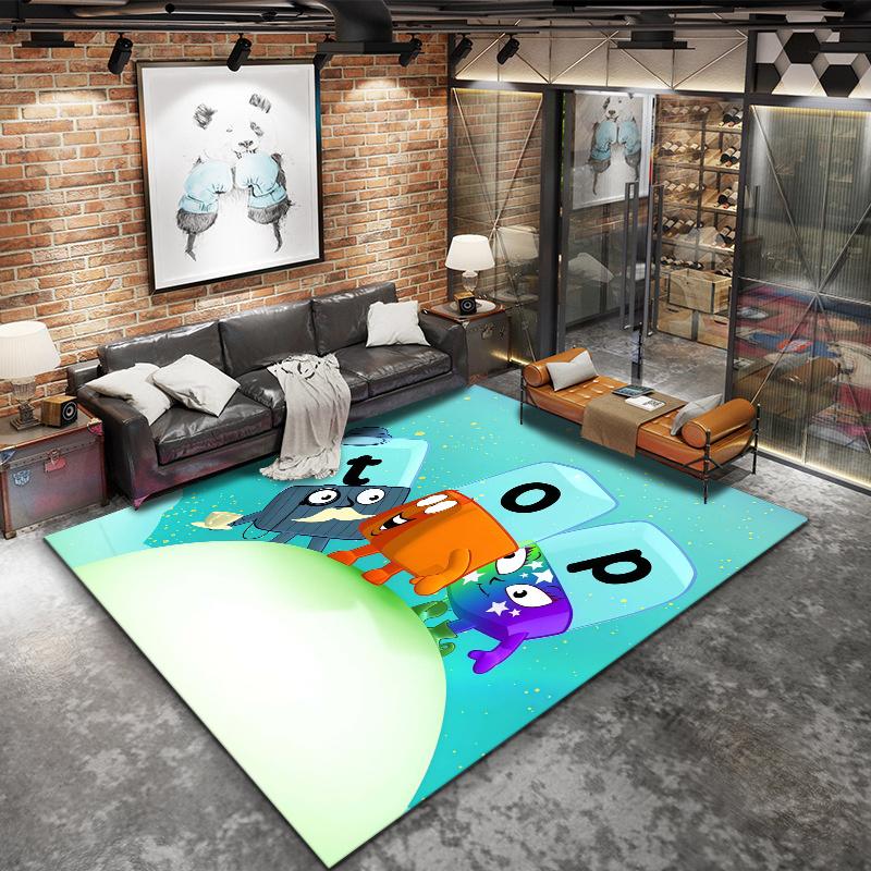Alphablocks Carpet Rug for Living Room Bedroom Home Sofa Decoration,Kids play Nonslip Floor Mat