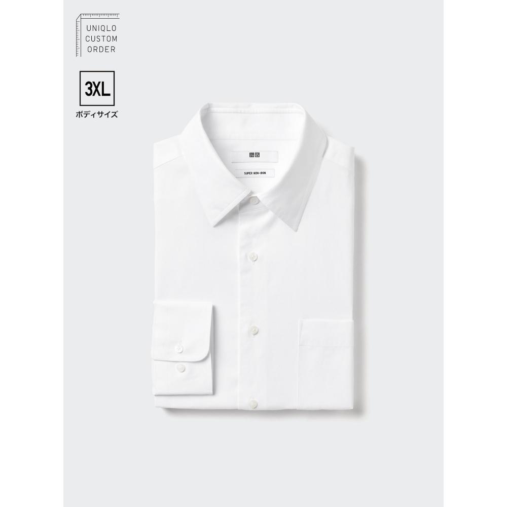 Uniqlo Non Iron Shirt Regular Collar Long Sleeve 3xl