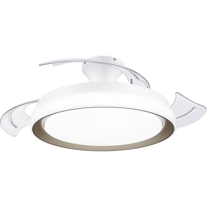 Philips LED Bliss Ventilateur de plafond 28 W, 35 W (Ø x H) 510 mm x 418 mm or avec éclairage, minuteur
