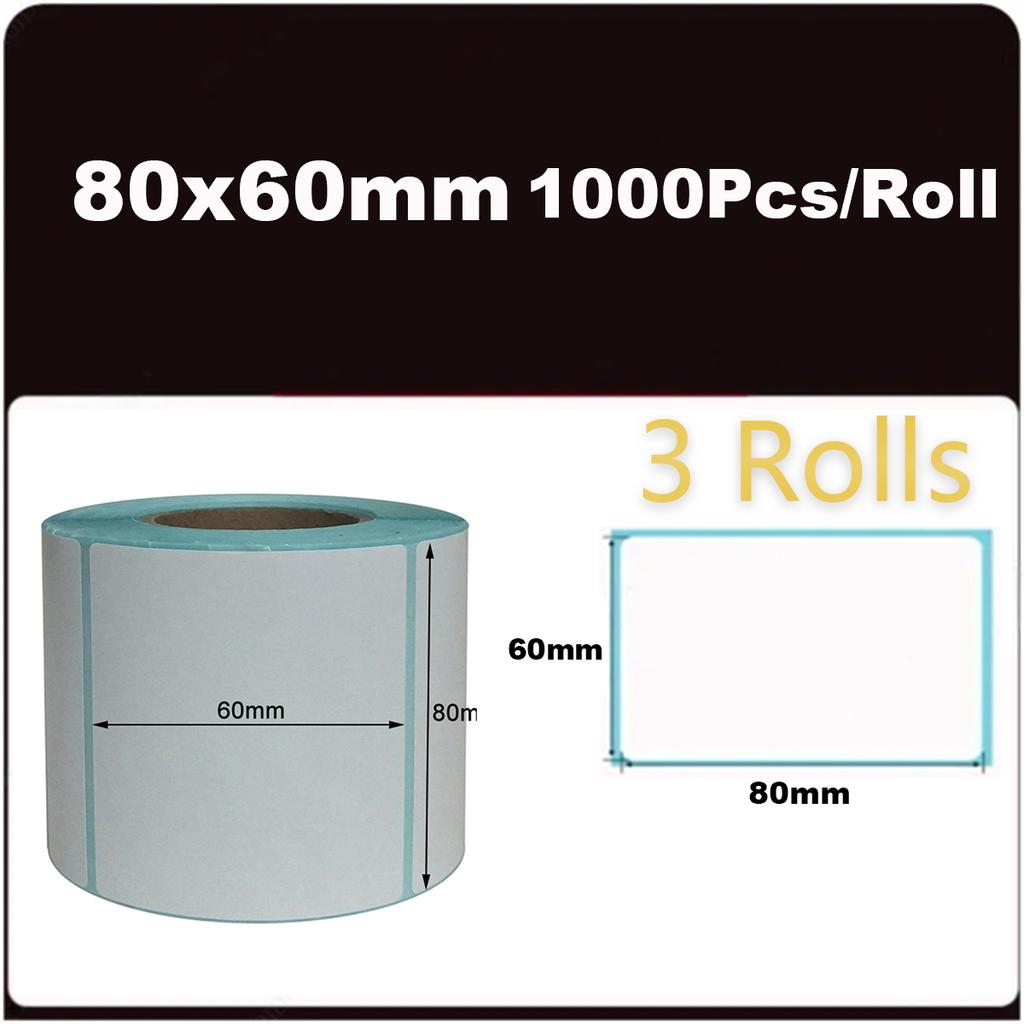 Thermosensitive Paper Can Be Pasted With Label Paper 40 * 30 Rectangular Fruit Stickers, Price Labels, Barcode Printing Paper