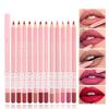 12Color Matte Lipliner Pencil Waterproof Plumping Stain Lipstick Natural Nude Pink Lip Liner Pro Outline The Lips Contour Makeup