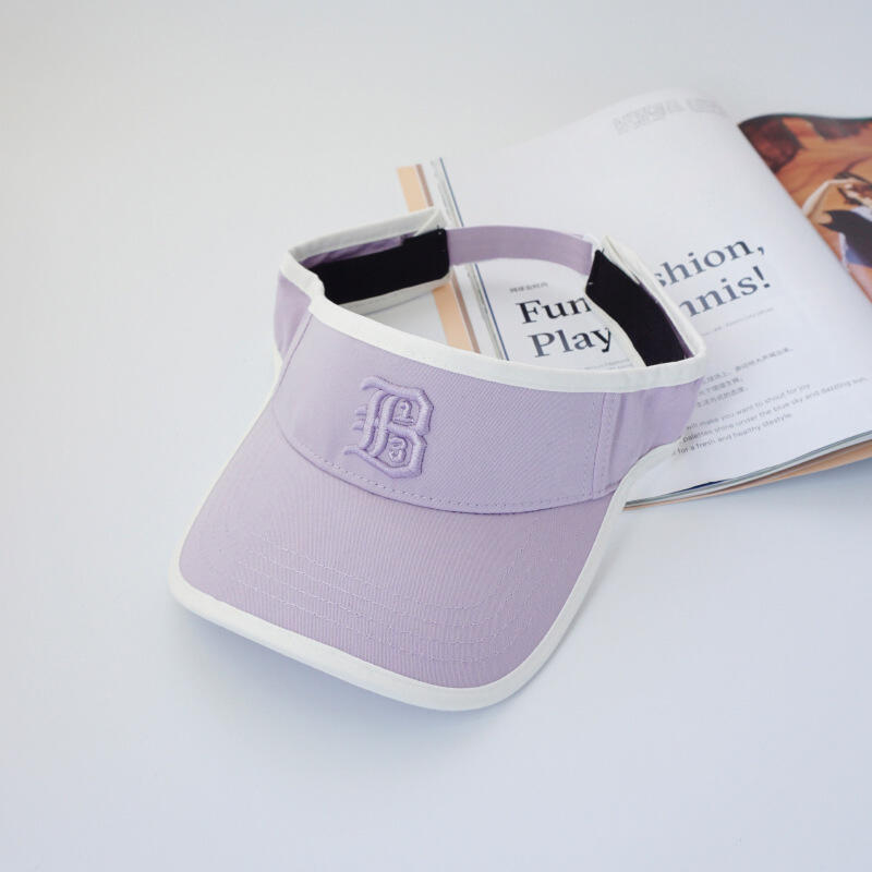 Lettering Logo Sports Sun Cap C2 Violet VIOLET
