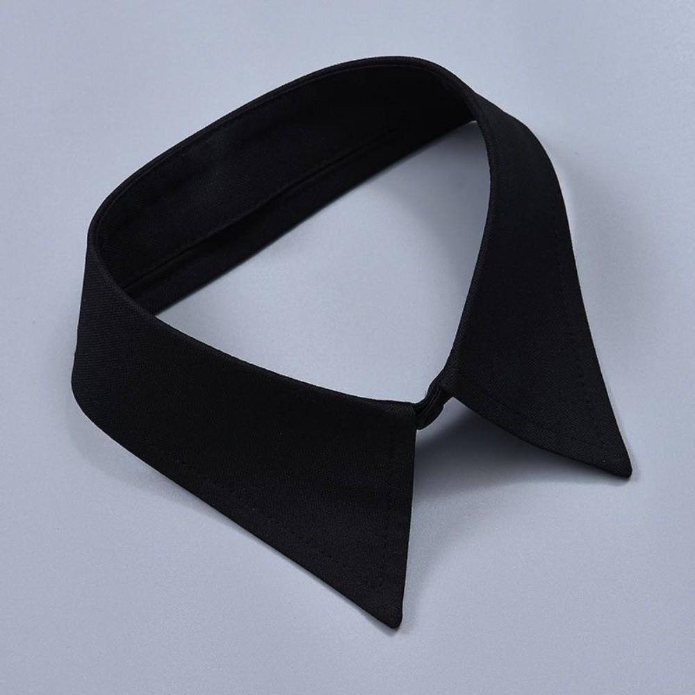 Elegant White Black False Wrist Cuffs Detachable Polyester False Collars Costume Accessory Black Button Shirt False Simple Cuffs