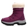 Winter Snow Boots Womens Non Slip Outdoor Waterproof Mid Calf Boots with Warm Faux Fur Lined Fashion Shoes 2025