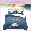 Pokemon Relaxo 3D Digitaldruck Bettwäsche-Set Mit Cartoon-Muster Für Kinderzimmer-Dekoration