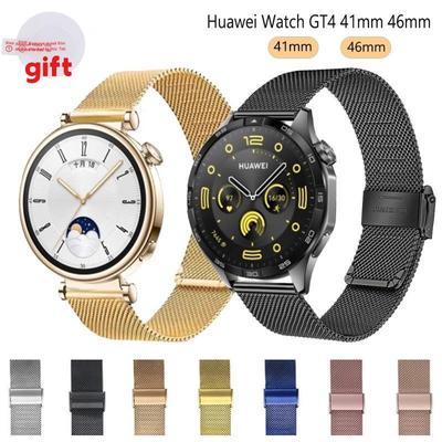 For For Huawei Watch GT 4 41mm 46mm Metal Bracelet Stainless Steel Wristband Watch Band For Huawei Watch GT3 42mm 46mm Wrist Strap