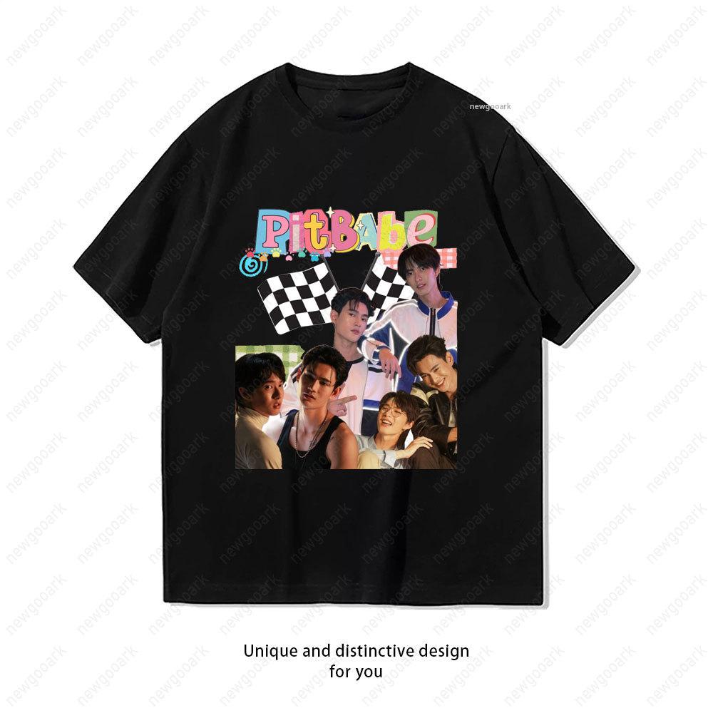 Pit Babe Tshirt PitBabeTheSeries Woman Graphic T Shirts Thai TV Series about Car Racing and Samesex Love Shortsleev Cotton Tee