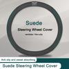 Suede Car Badge Steering Wheel Cover Breathable Anti Slip Case for Bentley Continental GT MULLINER Bentayga Flying Hurtling Spur CL7