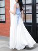 Elegant Spring Chiffon Swing Dress - A-Line Layered Beach Fairy Skirt for Women