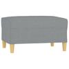 Footstool Light Grey 70x55x41 Cm Fabric