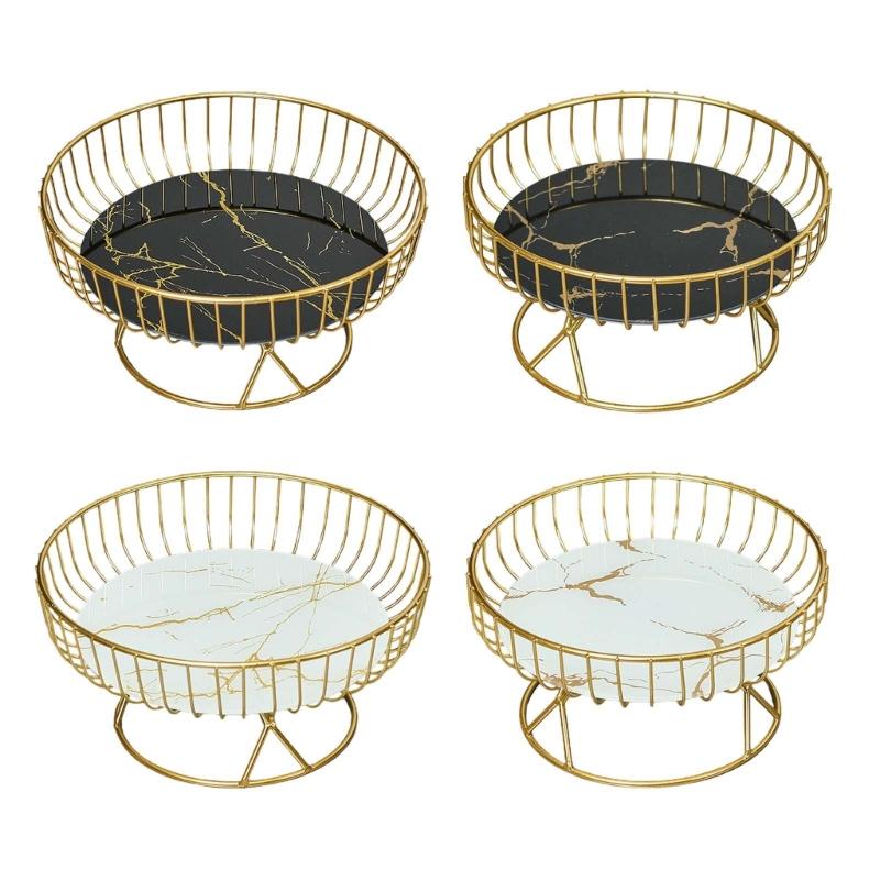Metal Wire Fruit-Basket Fruit Bowl Modern Fruit-Basket for Vegetable-Snack-Countertop Metal Fruit Tray Table-Centerpiece