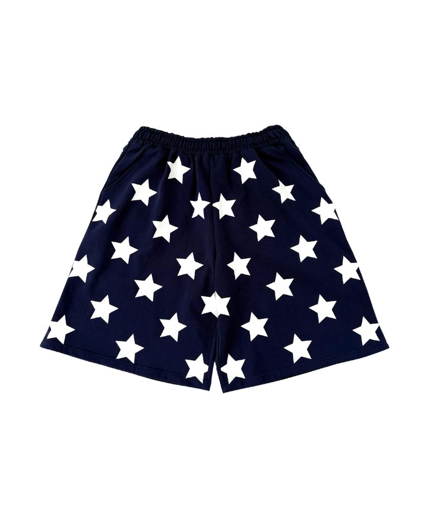 Aepeuteosseommeo Star Sweat Bermuda Pants (Navy)