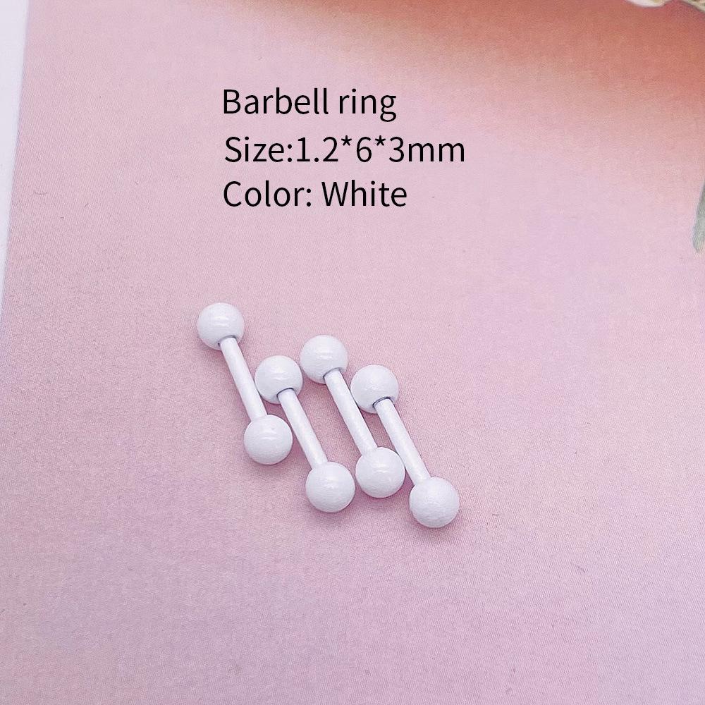 Multi-color Stainless Steel Cartilage Barbell Stud Earrings
