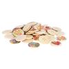 100pcs Round Shape Wooden Buttons Painted Printing Sewing Buttons DIY Buttons  Clothing Accessories