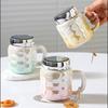 Spiegelbecher mit Deckel Bunt Hochwertig Große Kapazität Keramiktasse mit Henkel Ins-Stil Kreative Tasse Souvenirgeschenk