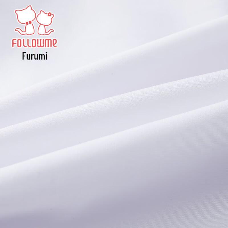 Fulomi Kids' Unisex Long-Sleeve White School Uniform Shirt