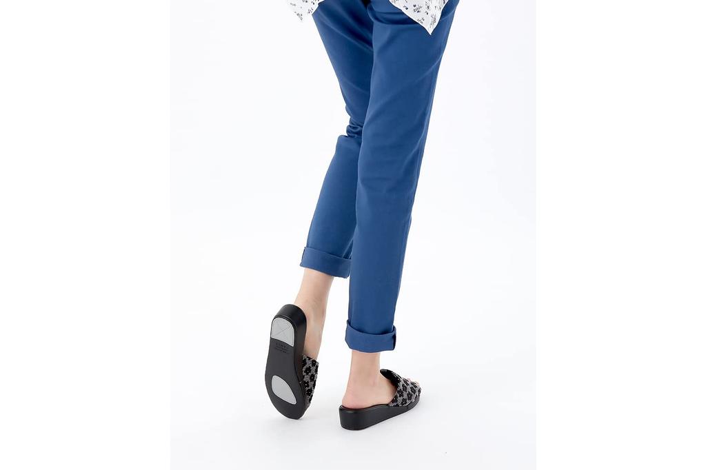 Stiefmütterchen 9335 Hausschuhe für Damen, Geprägtes Jacquardgewebe, Größe Klein, Rosa