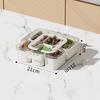 Abay Kitchen Storage Boxes with Handles, 6-Compartment Set (2-Pack)