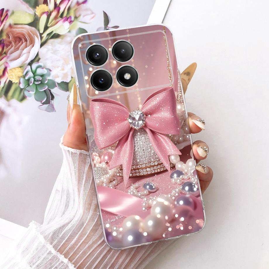 For Xiaomi Redmi K70 Pro K70e K70 Ultra / Poco X6 Pro 5G Phone Case Floral Butterfly Bow Dragon Cat Pattern Bumper Soft Silicone