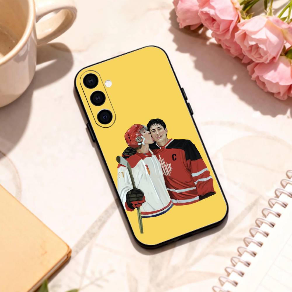 Ice hockey H-Heated R-Rivalry phone Case For Samsung Galaxy A73,A72,A71,A70,A53,A52,A51,Others Soft Black Shell