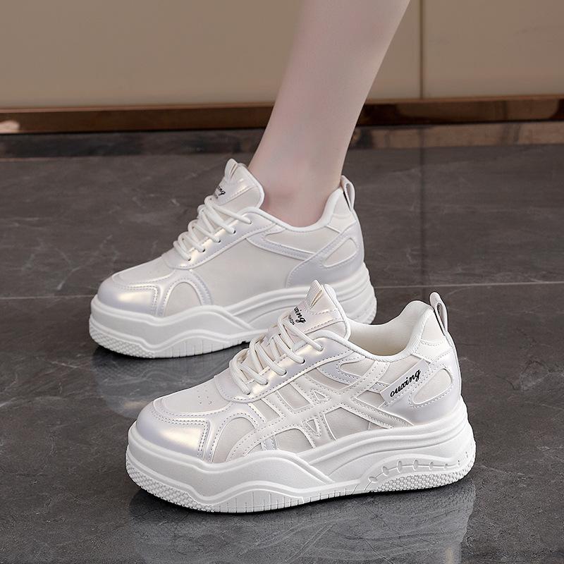 ins thick-soled heightening female spring student versatile casual sports shoes HXQ