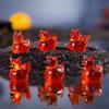 10/20Pcs Luminous Mini Resin Ducks Glow In The Dark Cool Style Mini Duck Figures For Diy Fairy Garden Micro Landscape Aquarium