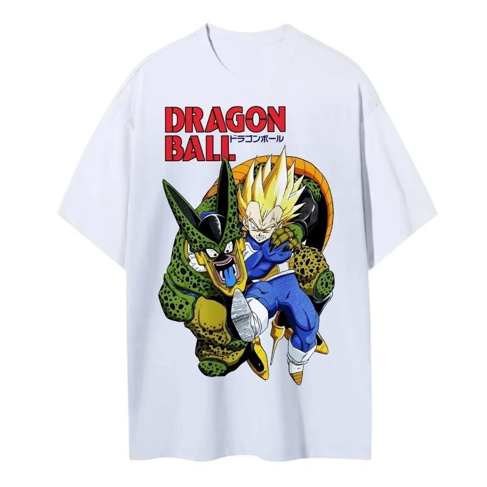 2026 New Summer Dragon Ball 40th Anniversary Cell pure Cotton Anime Printed Tshirt fashion Casual Streetwear Unisex Y2k