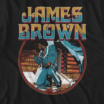 Hot James Brown T-Shirt Gift For Fans Short Sleeve  Black Unisex T-Shirt
