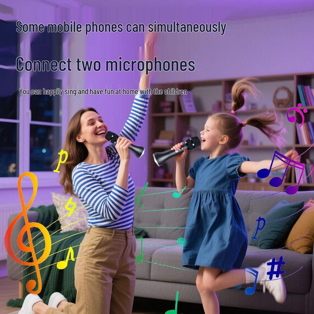 Wireless Noise Reduction Microphone for Home Karaoke and Live Streaming