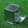 Stainless Steel Outdoor Folding Firewood and Charcoal Stove with Integrated Fire Starter for Camping, BBQ, and Heating