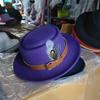 Vintage Pork Pie Hat Men feather fedora hat Webbing Decorative flip-brim Felt hats Panama Gentlemen women Church Jazz Hat