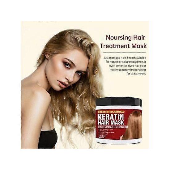 Keratin Hair Mask,Keratin Hair Treatment Hair Mask for Dry Damaged Hair,Deep Repair Damage Hair Root,Natural Deep Conditioner Hydrating Hair Masque
