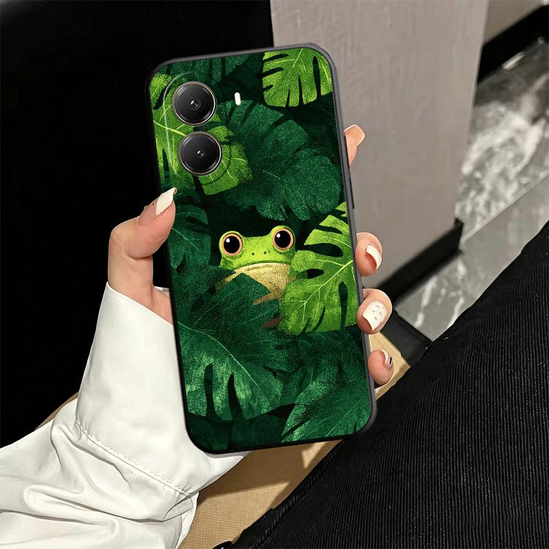 Cute Cartoon Frog Soft Phone Case for Xiaomi Poco X5 X6 X7 X8 Pro Max X3 F7 F8 Ultra M8 M7 M6 M5 Redmi 15 15C 14C 13C 12C X4 F6